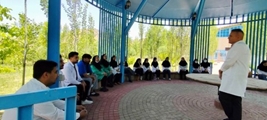 بازدید دانشجویان رشته بهداشت عمومی از کارخانه آب معدنی ویوانت سپیدان